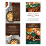 Asian Food Recipe Book A4