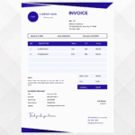 Canva Editable Invoice